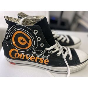 Converse Century All Star Chuck Taylor High Top Sz 11 Black Orange Unique